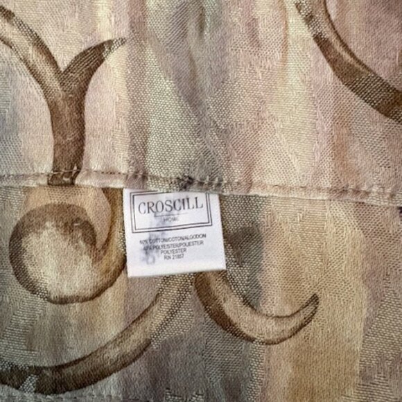 Croscill Chambord Cassis Amethyst Purple Roses Blouson Valance 86 x 17 - Picture 4 of 4